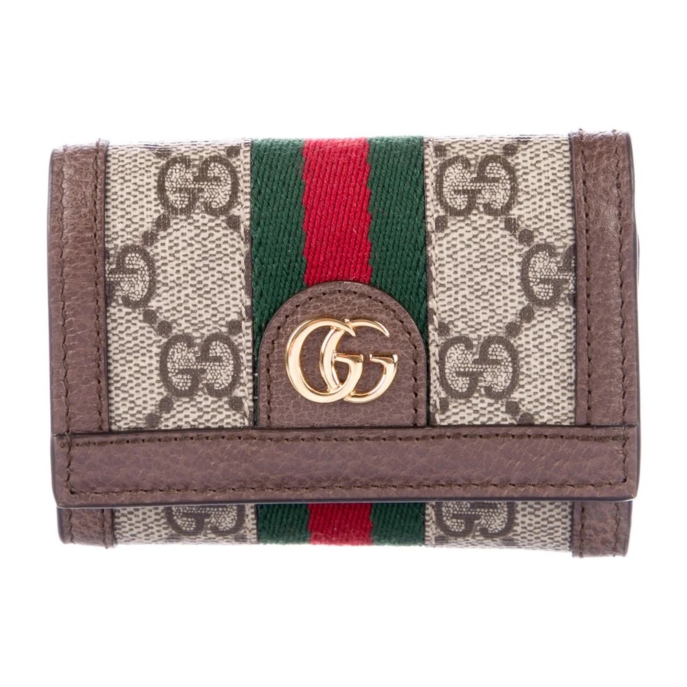 Gucci Ophidia GG Supreme Compact Wallet w/ Tags